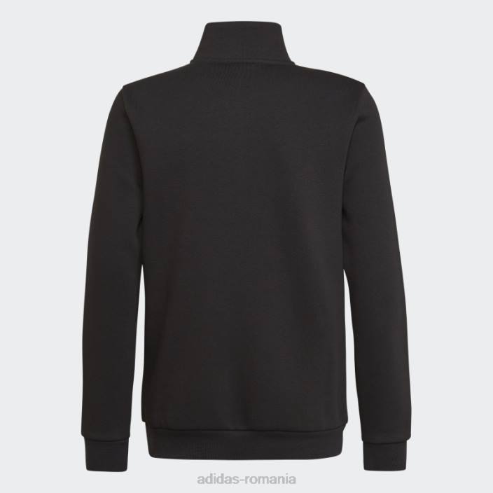 Adidas hanorac negru adicolor cu jumătate de fermoar adidas copii negru 2JBN18525