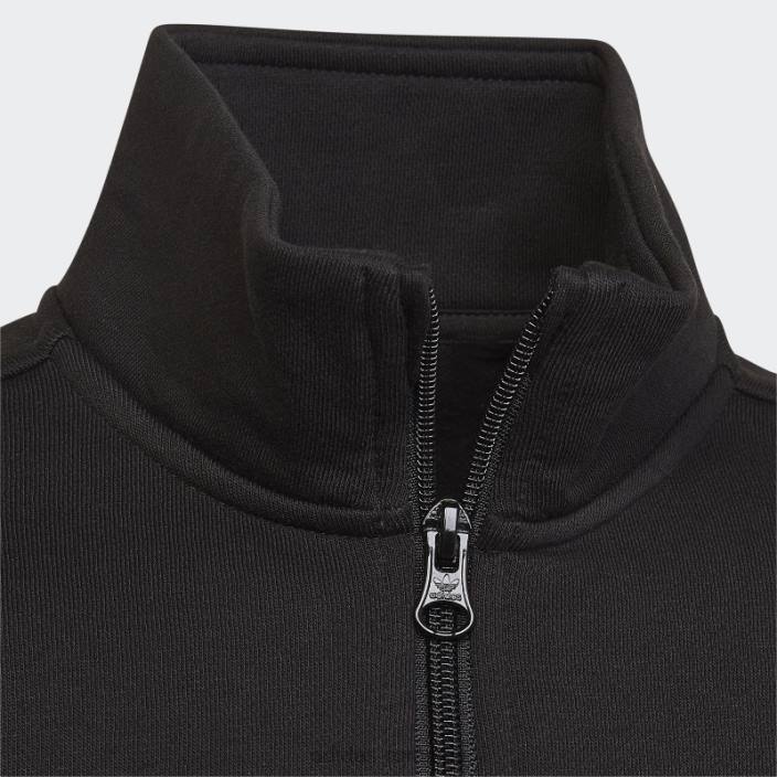 Adidas hanorac negru adicolor cu jumătate de fermoar adidas copii negru 2JBN18525