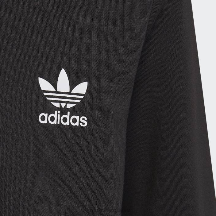 Adidas hanorac negru adicolor cu jumătate de fermoar adidas copii negru 2JBN18525
