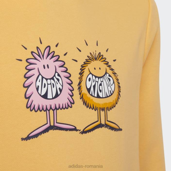 Adidas hanorac originals x kevin lyons hazy orange fierbinte copii portocaliu tulbure 2JBN12016
