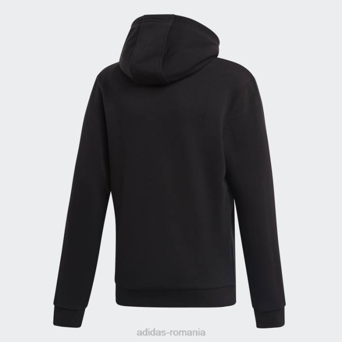 Adidas hanorac trefoil alb copii alb negru 2JBN11670