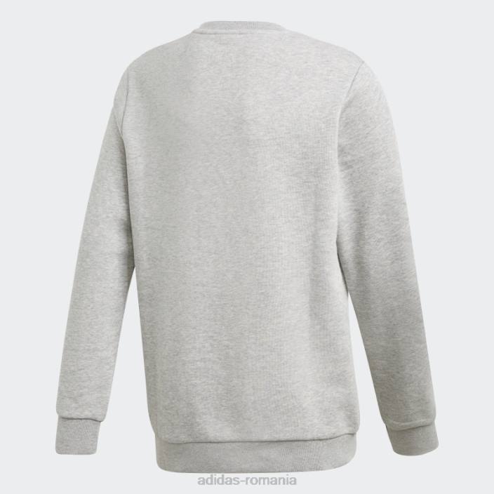 Adidas hanorac trefoil crew gri mediu adidas copii gri mediu 2JBN11886