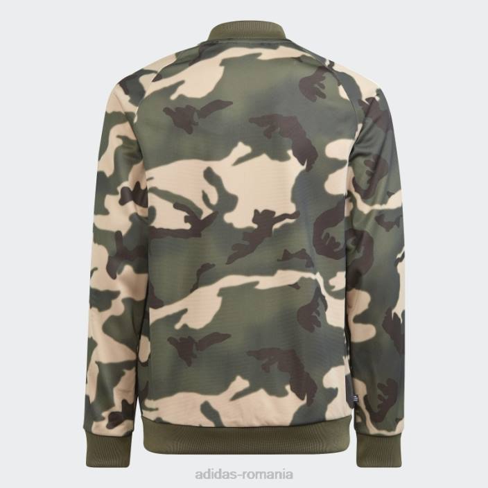 Adidas jachetă de sport camo sst bej copii bej/multicolor 2JBN11828