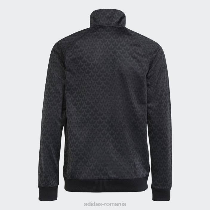 Adidas jachetă de sport monogram carbon adidas copii carbon/negru 2JBN11760