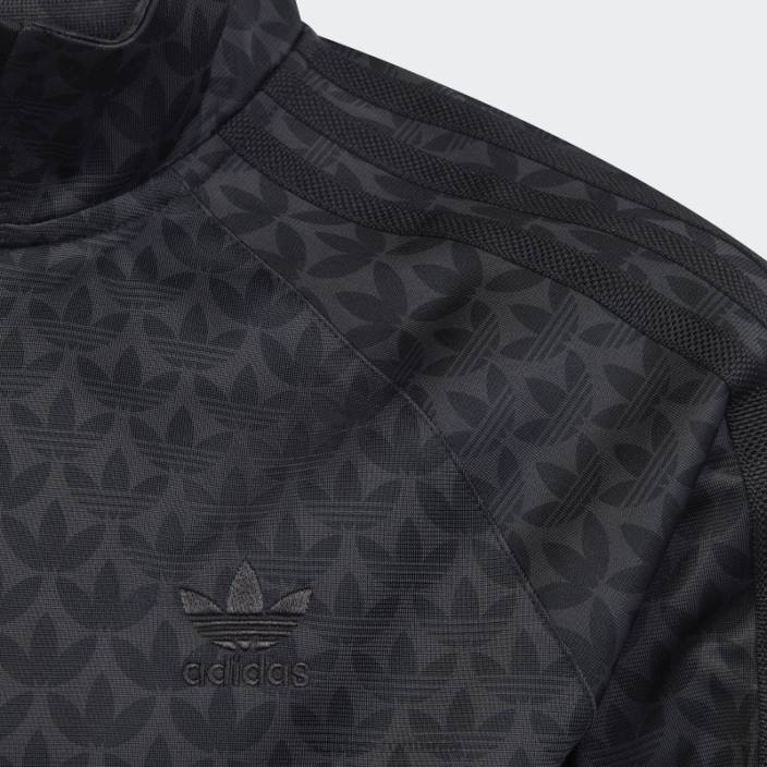 Adidas jachetă de sport monogram carbon adidas copii carbon/negru 2JBN11760