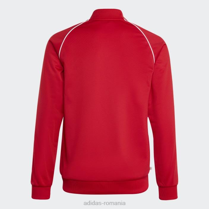 Adidas jachetă de sport scarlet adicolor sst copii stacojiu 2JBN11596