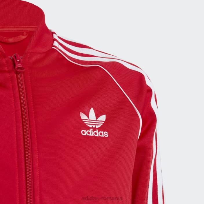 Adidas jachetă de sport scarlet adicolor sst copii stacojiu 2JBN11596