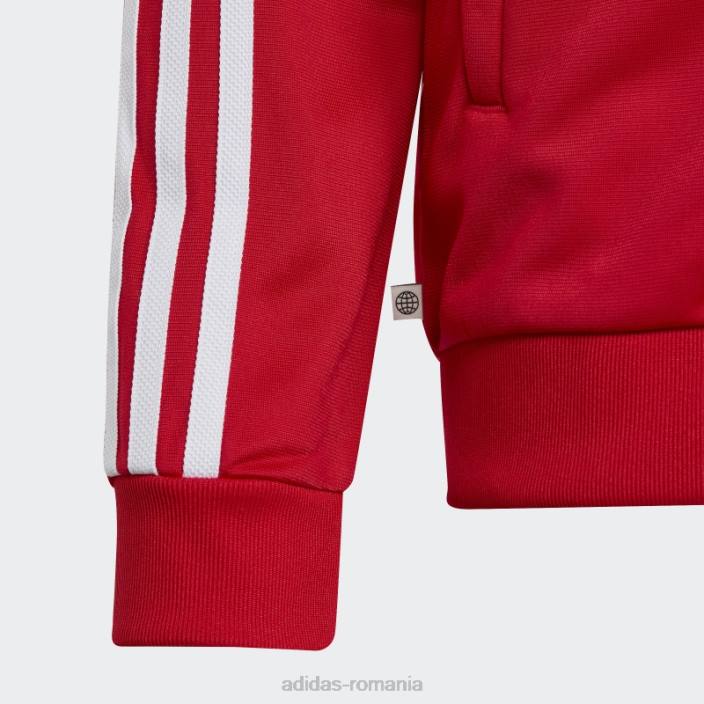 Adidas jachetă de sport scarlet adicolor sst copii stacojiu 2JBN11596
