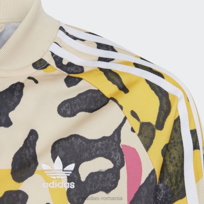 Adidas jachetă de sport sst animal print nisip adidas copii nisip/multicolor 2JBN11826