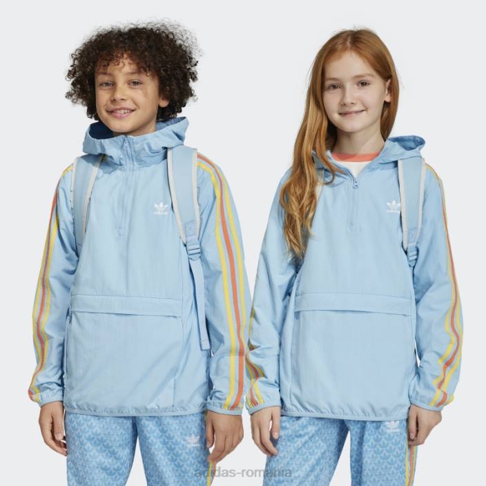 Adidas jachetă de vânt albastră copii albastru 2JBN11825