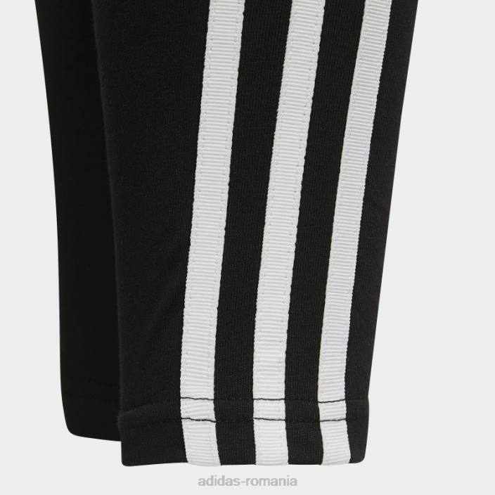 Adidas jambiere adicolor albe copii alb negru 2JBN19124