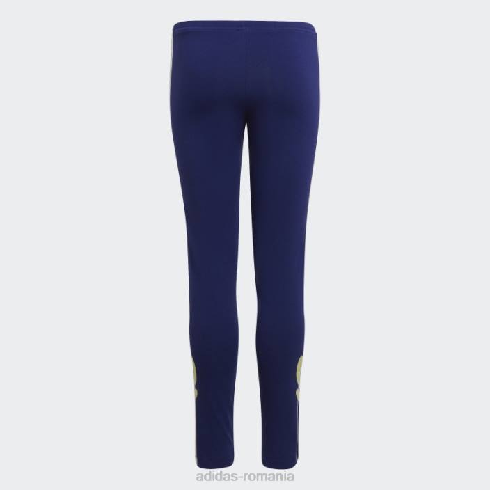 Adidas leggings cu imprimeu flori indigo adidas copii indigo/alb 2JBN19293