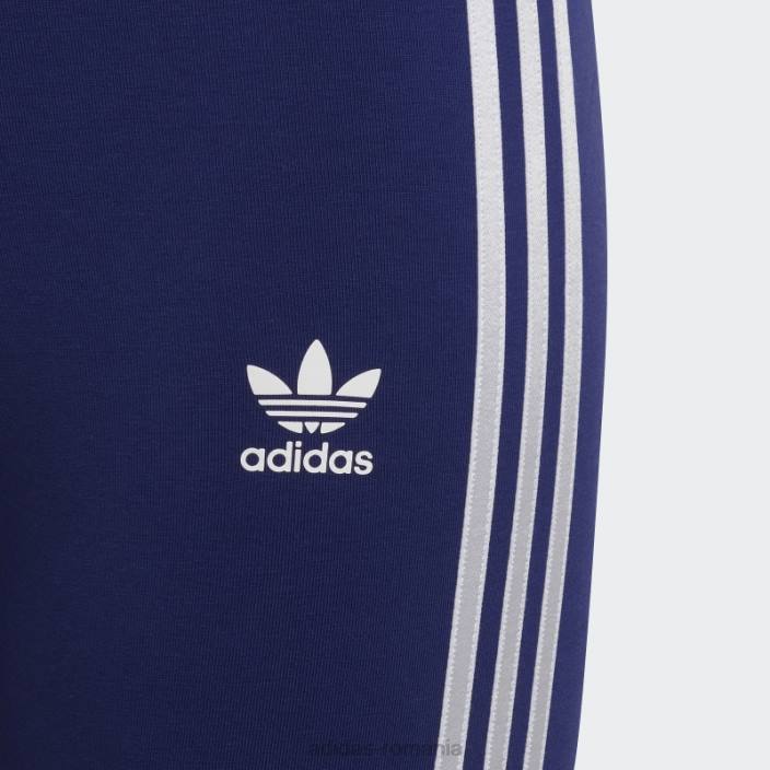 Adidas leggings cu imprimeu flori indigo adidas copii indigo/alb 2JBN19293