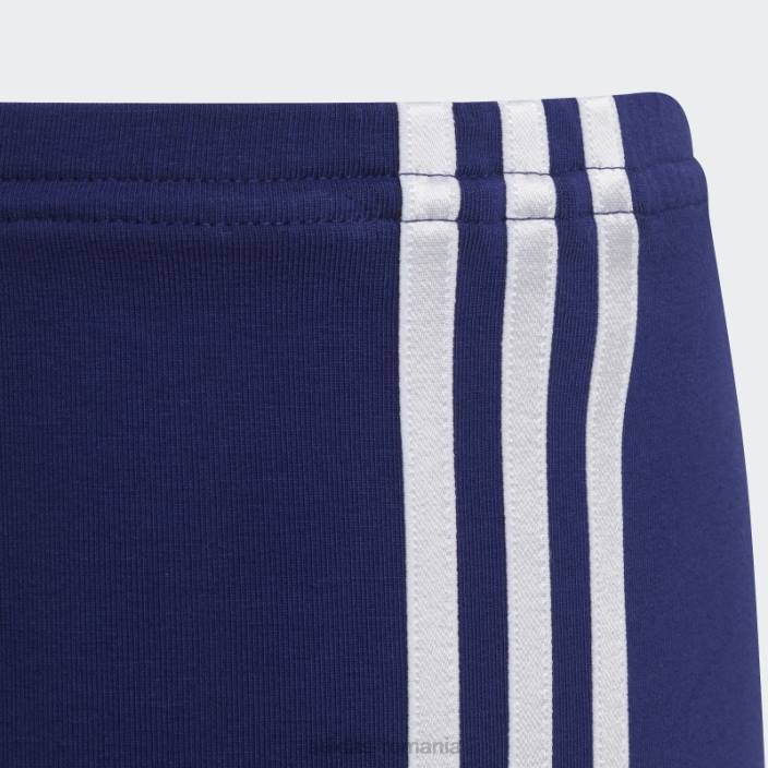 Adidas leggings cu imprimeu flori indigo adidas copii indigo/alb 2JBN19293