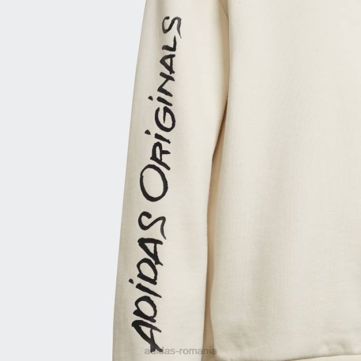 Adidas non-dyed originals x andré saraiva crew hanorac copii nevopsit 2JBN11965