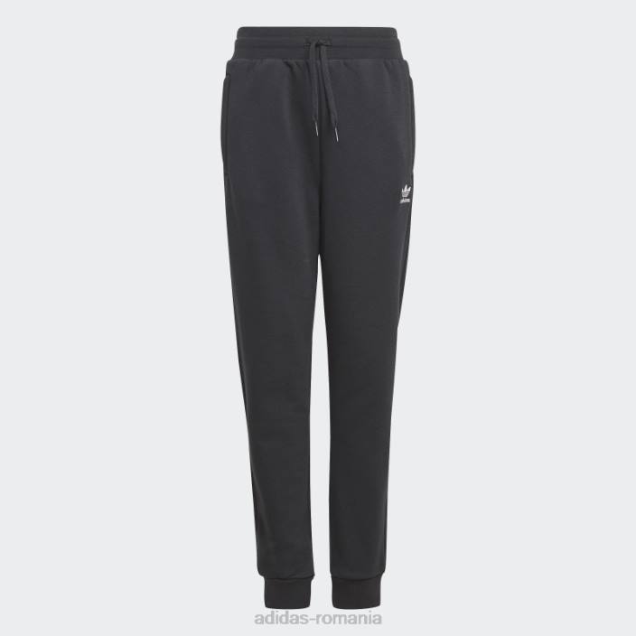 Adidas pantaloni adicolor albi copii alb negru 2JBN11821