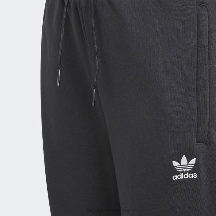 Adidas pantaloni adicolor albi copii alb negru 2JBN11821