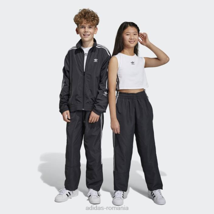 Adidas pantaloni adicolor negri copii negru 2JBN11749