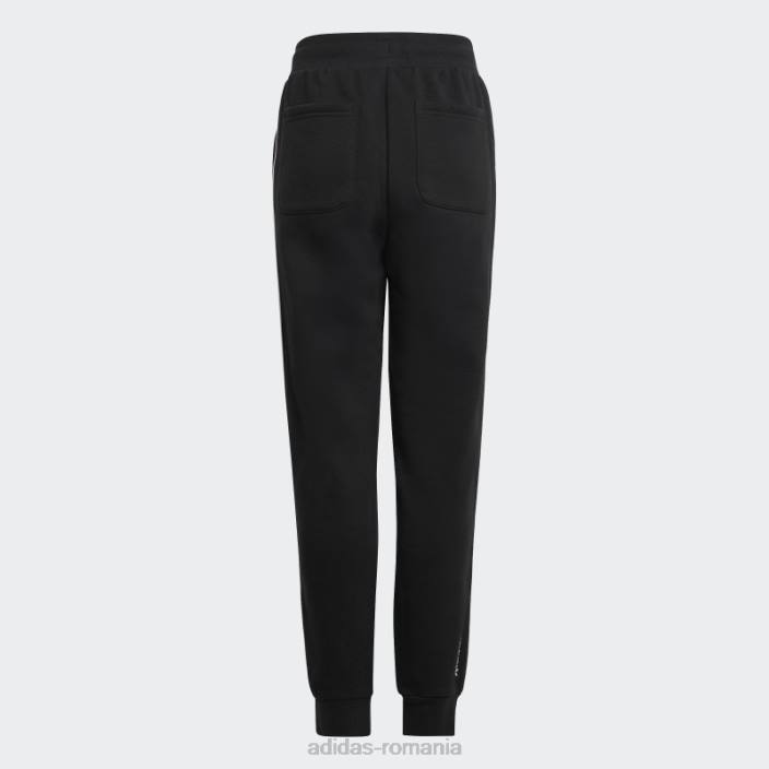 Adidas pantaloni adicolor negri copii negru 2JBN3361