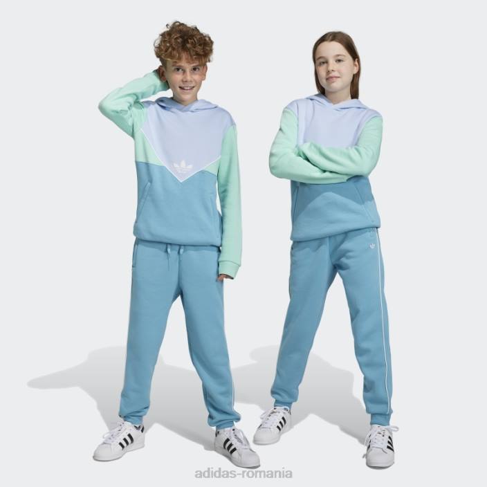 Adidas pantaloni de jogging adicolor albastri copii albastru 2JBN18379