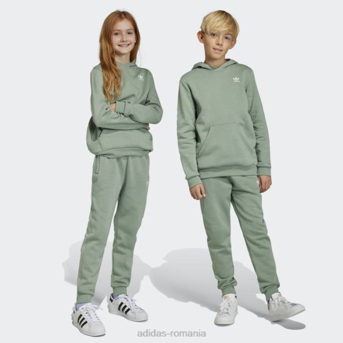 Adidas pantaloni de jogging adicolor verde argintiu copii verde argintiu 2JBN18341