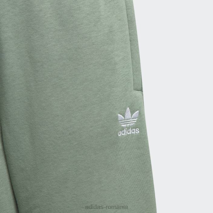 Adidas pantaloni de jogging adicolor verde argintiu copii verde argintiu 2JBN18341