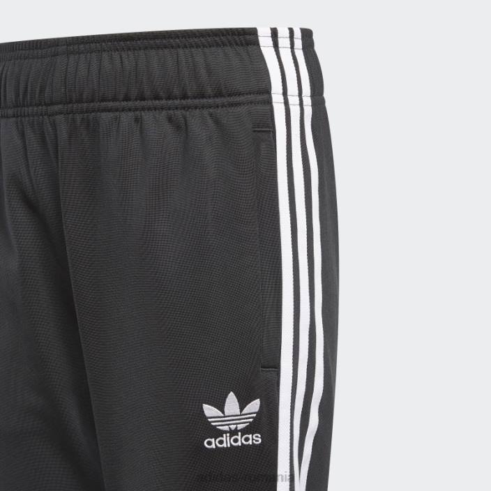 Adidas pantaloni de sport adicolor sst albi copii alb negru 2JBN3326
