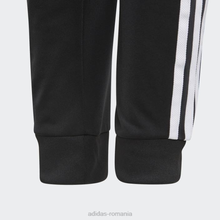 Adidas pantaloni de sport adicolor sst albi copii alb negru 2JBN3326