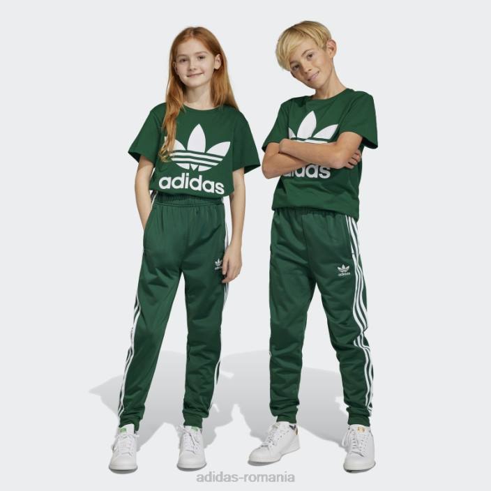 Adidas pantaloni de trening adicolor sst verde inchis copii verde inchis 2JBN18328