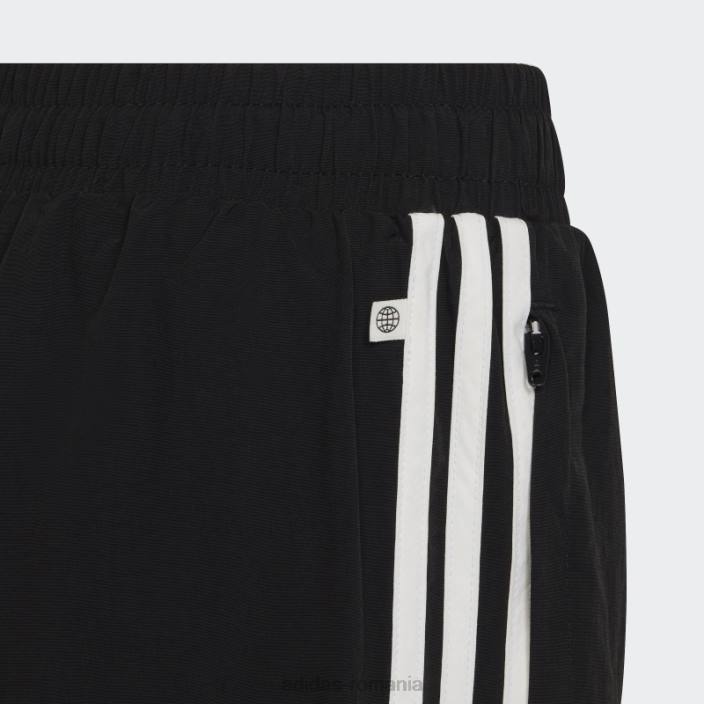 Adidas pantaloni de trening țesut negru copii negru/turbo/alb 2JBN19274