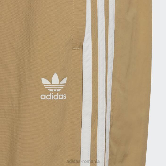 Adidas pantaloni de trening țesute ton bej adidas copii ton bej/mov/alb 2JBN19254
