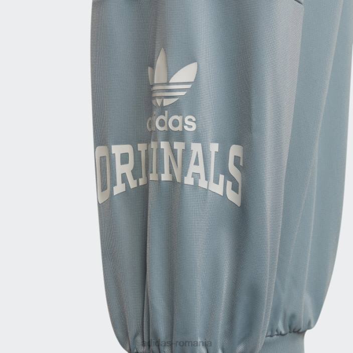 Adidas pantaloni de trening gri cu imprimeu grafic copii gri 2JBN19084