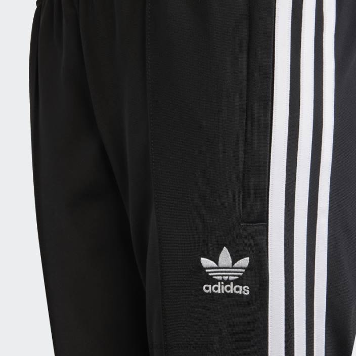 Adidas pantaloni de trening negru cu 3 dungi evazate copii alb negru 2JBN19229
