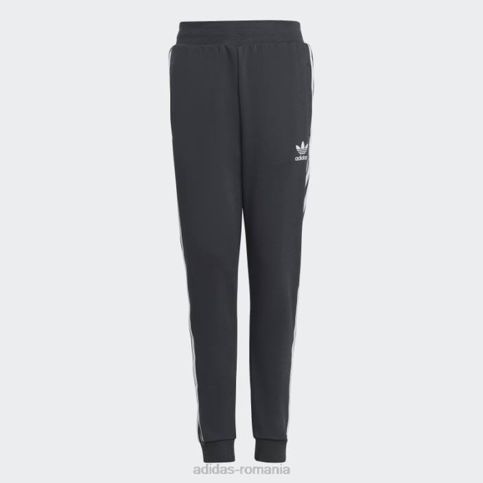 Adidas pantaloni din carbon cu 3 dungi copii carbon 2JBN11789