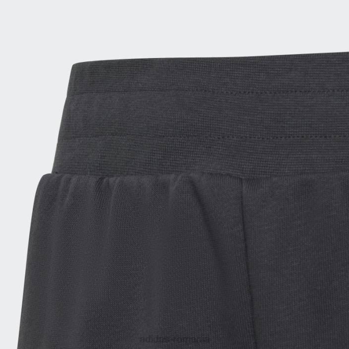 Adidas pantaloni din carbon cu 3 dungi copii carbon 2JBN11789