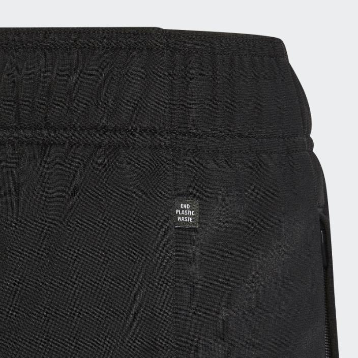 Adidas pantaloni negri pentru trening copii negru/verde mineral/roz 2JBN18917