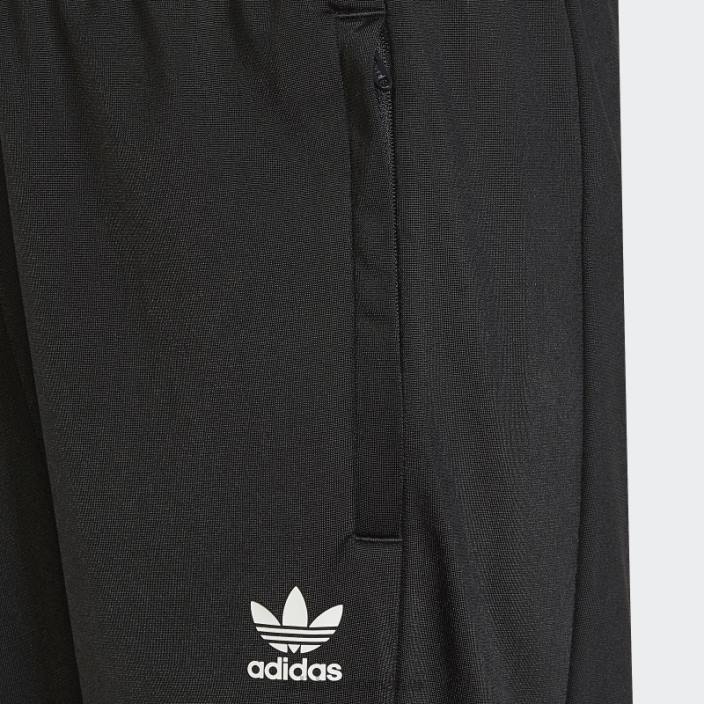 Adidas pantaloni negri pentru trening copii negru/verde mineral/roz 2JBN18917