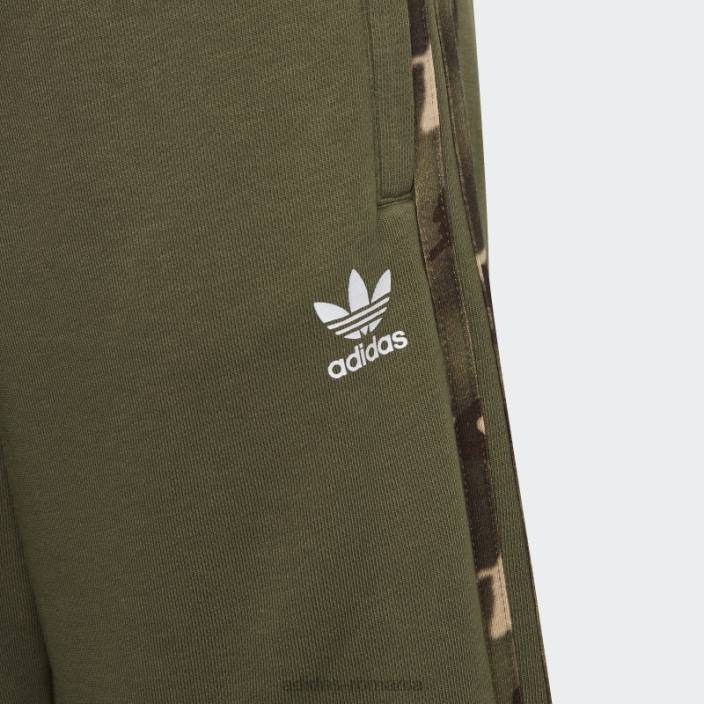 Adidas pantaloni scurți camo modă măsline copii măsline 2JBN3391