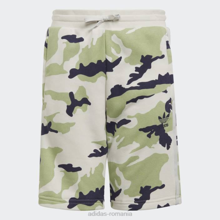 Adidas pantaloni scurți camo orbit gri adidas copii orbita gri/lime/marine 2JBN11997