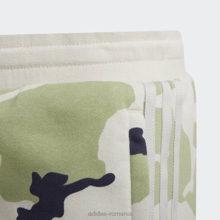 Adidas pantaloni scurți camo orbit gri adidas copii orbita gri/lime/marine 2JBN11997