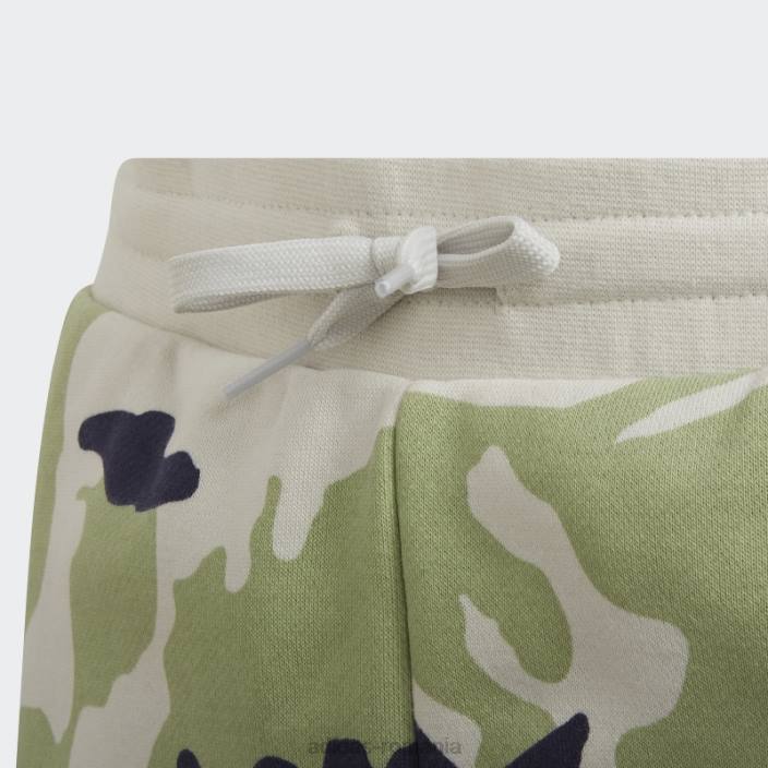 Adidas pantaloni scurți camo orbit gri adidas copii orbita gri/lime/marine 2JBN11997