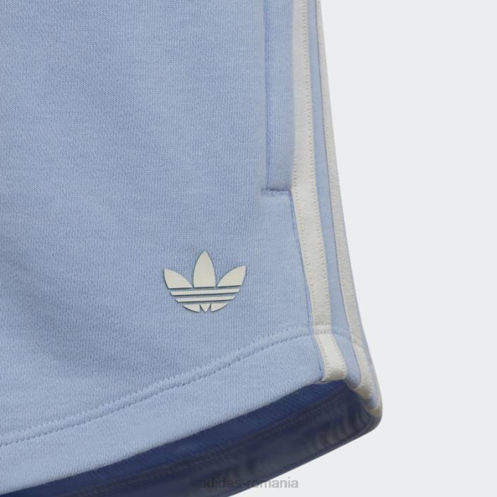 Adidas pantaloni scurți cu talie înaltă cu imprimeu grafic albastru alba adidas copii zori albastre 2JBN12102