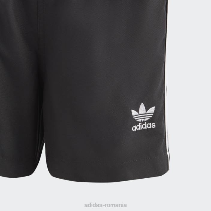 Adidas pantaloni scurți de baie adidas originals negru cu 3 dungi copii alb negru 2JBN18795