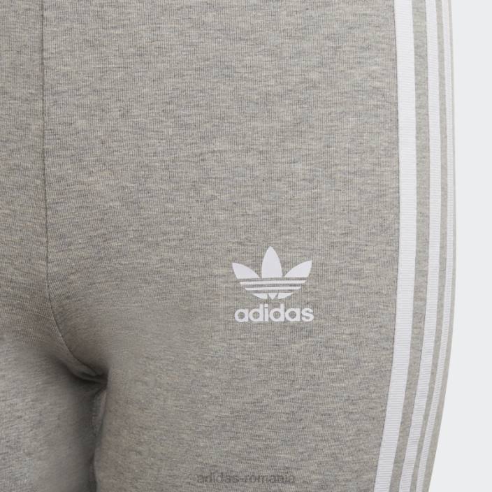 Adidas pantaloni scurți de ciclism adicolor gri mediu copii gri mediu/alb 2JBN19138