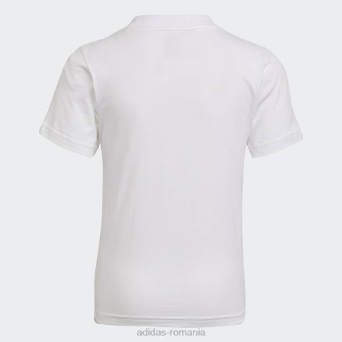 Adidas pantaloni scurți și set de tricou adicolor albi copii alb negru 2JBN18365