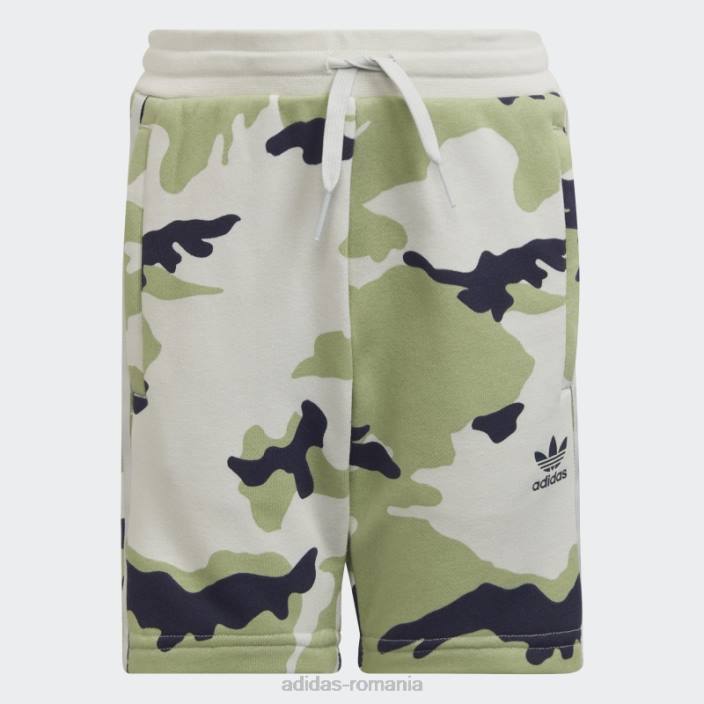 Adidas pantaloni scurți și set de tricou camo bleumarin copii marina 2JBN12002