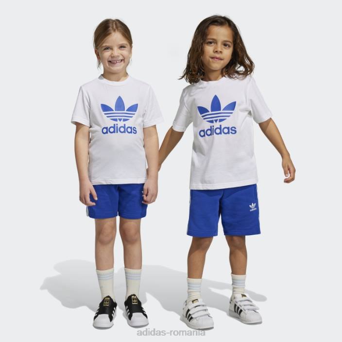 Adidas pantaloni scurți și tricou adicolor albastru adidas copii albastru 2JBN11877