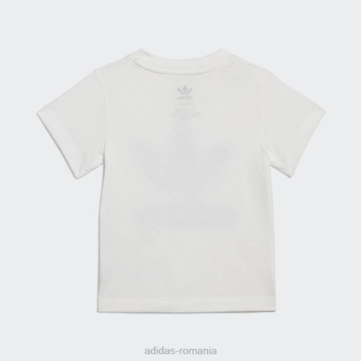 Adidas pantaloni scurți trefoil tee set lila copii liliac 2JBN11900
