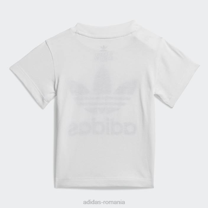Adidas pantaloni scurți trefoil tee set negru fashion copii alb negru 2JBN3311