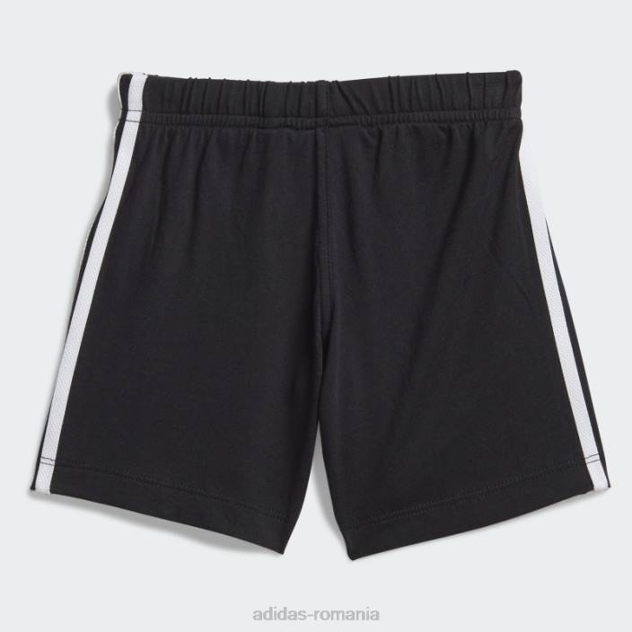 Adidas pantaloni scurți trefoil tee set negru fashion copii alb negru 2JBN3311